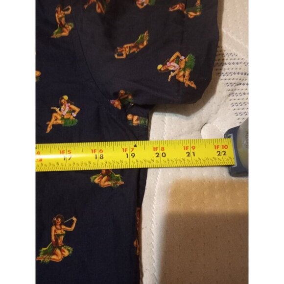 New Men's Zip Code Ricky Singh Short Sleeve Blue Button Up Shirt Small S All Ove - Picture 10 of 11